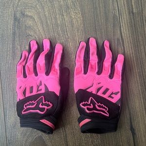 Fox Riding Gloves pink small